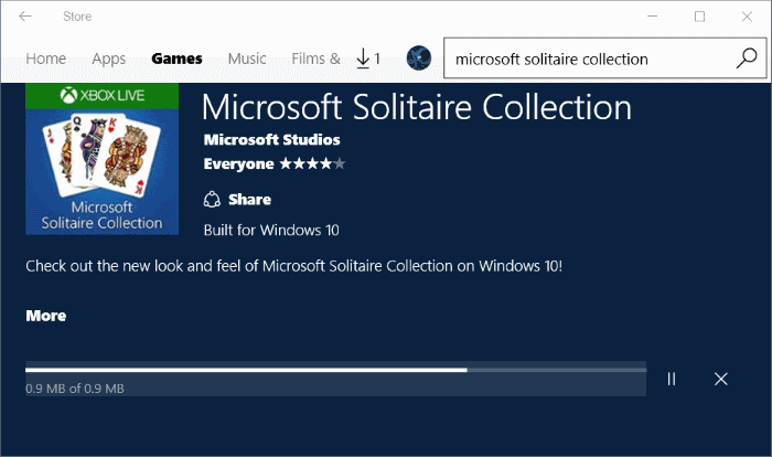 how to reinstall windows 10 microsoft solitaire collection